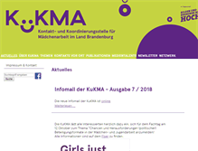 Tablet Screenshot of kukma.de